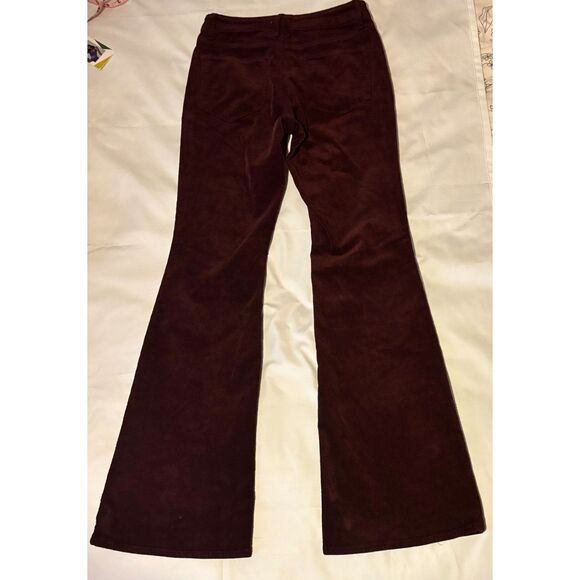EUC Good American Good Legs Low Flare Corduroys, Malbec, Sz 27 - Picture 5 of 9